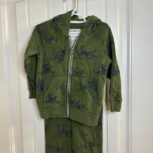 Carters Boys Dino Hoodie Jogger Set 3T